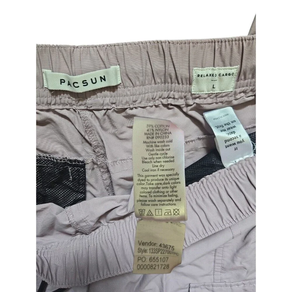 Pacsun PURPLE Relaxed Cargo Pants - L